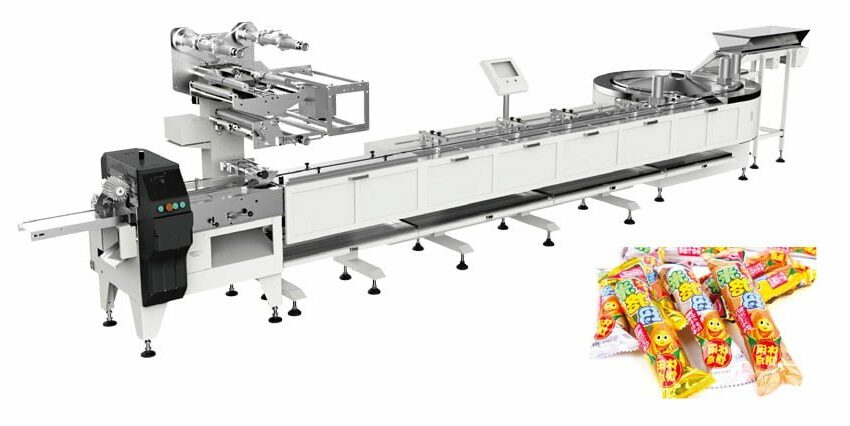 Turn-table automated packing line